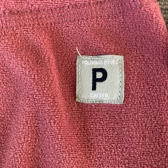 Pink Fleece Polarn O. Pyret Sweatsuit. Size 6-12 months (runs big!) - Picture 4 of 5